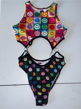 Rave Festival Smiley Bodysuit